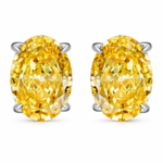 5 x 7 mm Center-Stone Moissanite Stud Earrings - MS0932