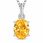 7 x 9 mm Center-Stone Moissanite Pendant Necklace - MS0933