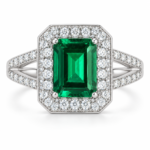 7 x 9 mm Center-Stone Moissanite Ring - MS0934