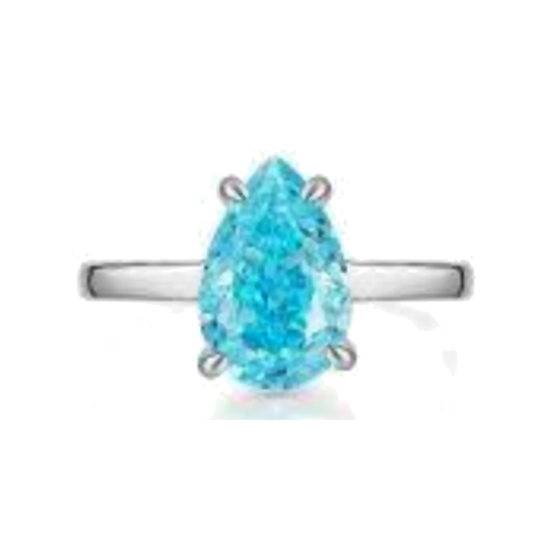 7 x 10 mm Center-Stone Moissanite Ring - MS0940