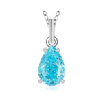 7 x 10 mm Center-Stone Moissanite Pendant Necklace - MS0942