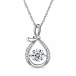 1 CT Dancing Lucky Pouch Moissanite Necklace - MS0950