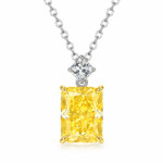 8 x 10 mm Center-Stone Moissanite Pendant Necklace - MS0961