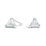 1 CT Trillion-Cut Moissanite Stud Earrings - MS0981