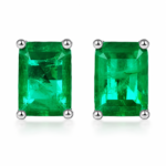5 x 7 mm Center-Stone Moissanite Stud Earrings - MS0996