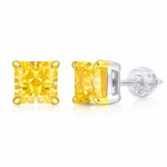 7 x 7 mm Center-Stone Moissanite Stud Earrings - MS0997