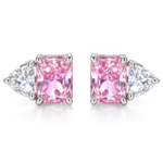5 x 7 mm Center-Stone Moissanite Stud Earrings - MS0998