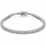 16 cm 0.03 CT Four-Prong Moissanite Tennis Bracelet - MS1003