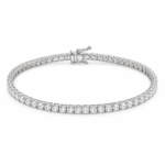 S925 Square Cut Cubic Zirconia Tennis Bracelet