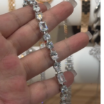 Mixed-Cut Sparkle Copper Tennis Bracelet